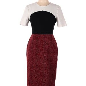 Jason Wu Black and White Sheath Midi Dress